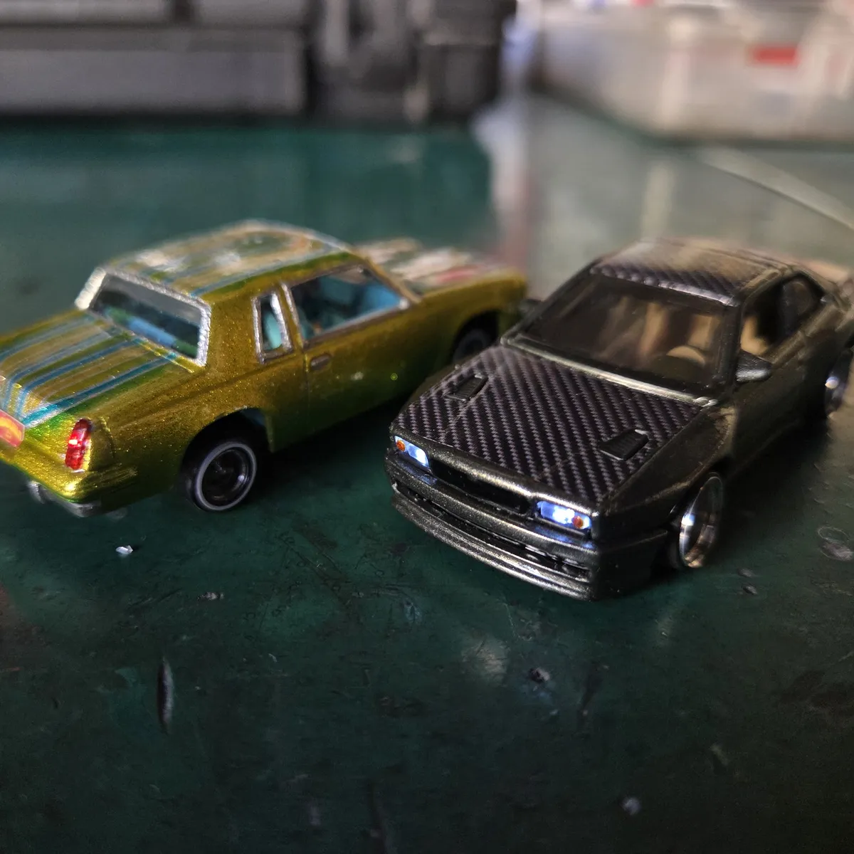 Shrunk Works: head and tail lights