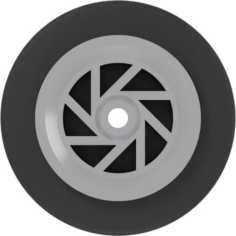 Turbine wheel face